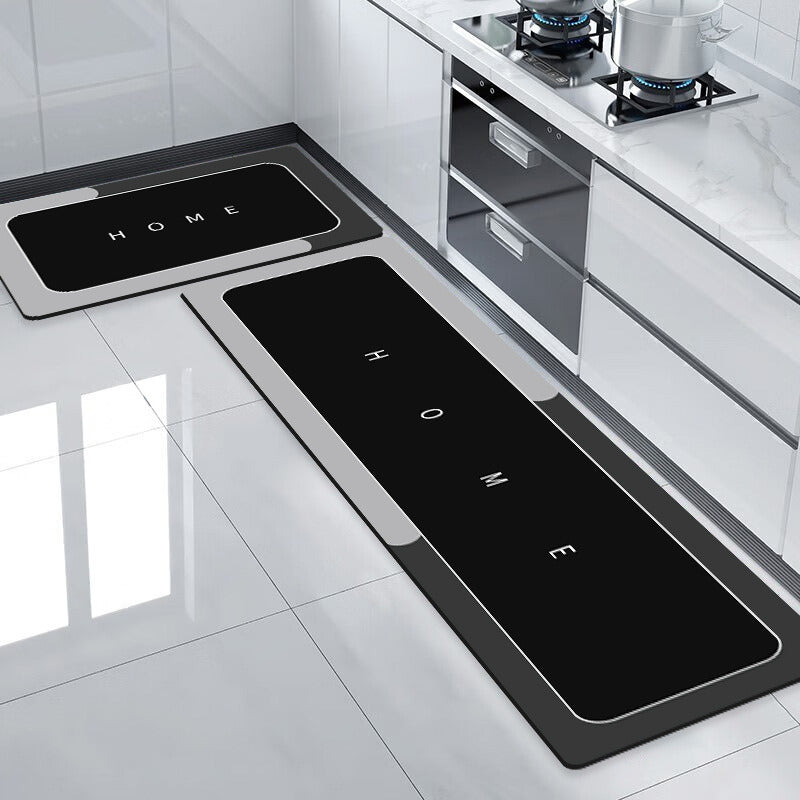 2 Alfombras De Cocina Norplat - Piso De Goma Antideslizante Gris Claro Home