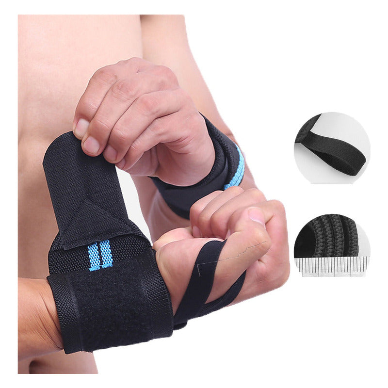 Par Muñequeras Crossfit Fitness Gym Elasticada Norplat
