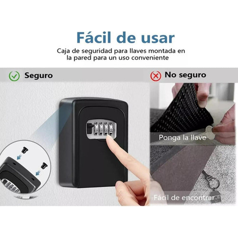 Caja Guarda Llave Con Clave Seguridad Colgante Muro Norplat
