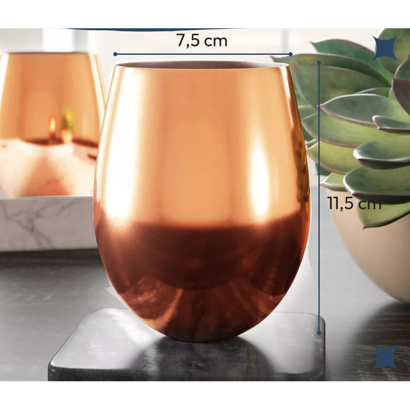 2 Vasos Lisos Moscow Mule Mugs Copas Coctel 500ml - Norplat Moscow Copa