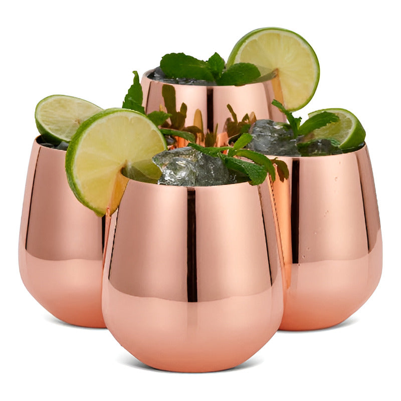 2 Vasos Lisos Moscow Mule Mugs Copas Coctel 500ml - Norplat Moscow Copa
