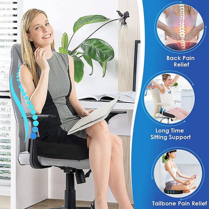 Cojin Para Silla Smart Con Memoria Lumbar Ortopedico Norplat