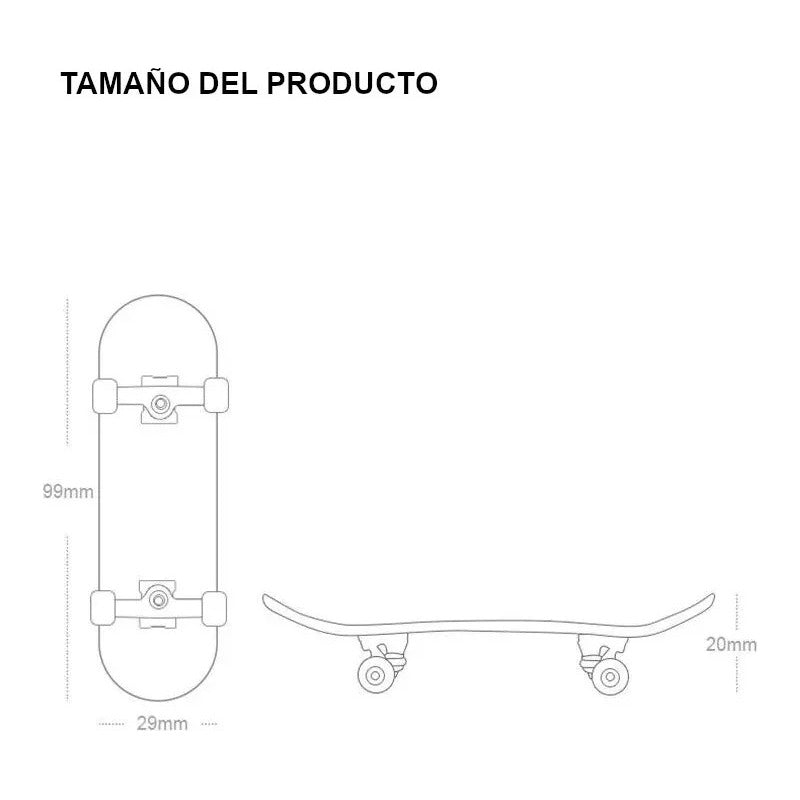 Skate Dedos Madera Profesional Rodamiento Fingerboard Finger