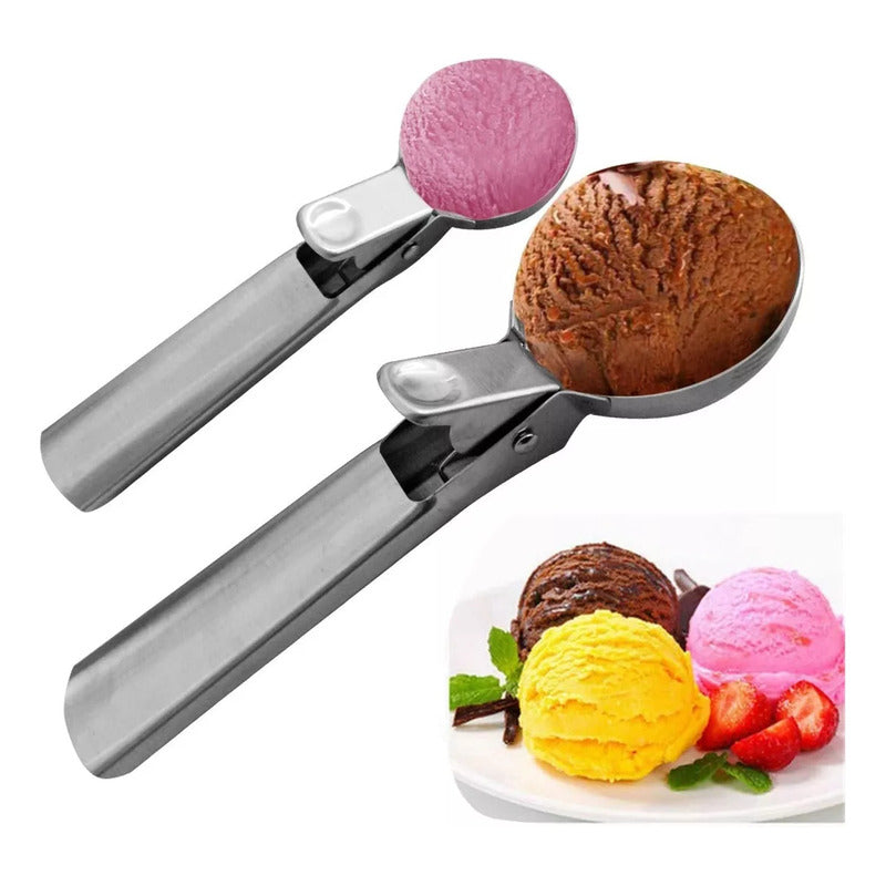 2 Cuchara Para Helado Profesional Artesanal Servir - Norplat