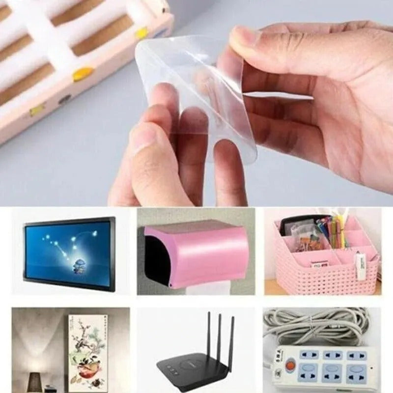 Pack 10 Adhesivos Doble Cara Colgador Gancho Pared - Ome