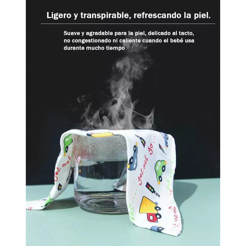 Pack 8 Bandanas Baberos Impermeables Suave Algodón Cute