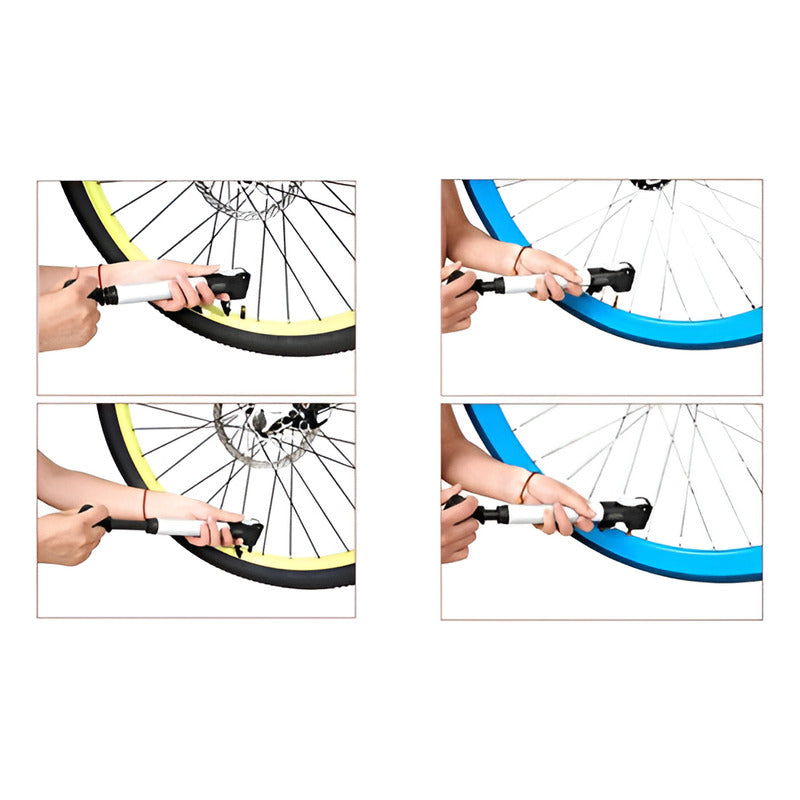 Bombín De Mano Para Bicicleta Mtb Ruta Doble Válvula Norplat