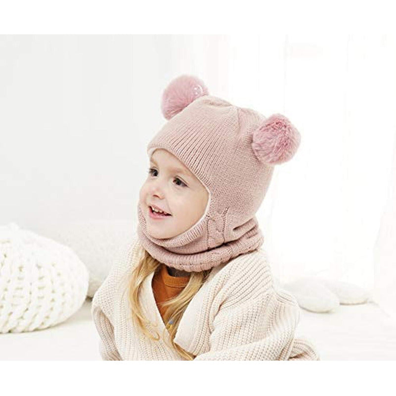 Gorro Con Cuello Bebés 6m A 2 Años Invierno Abrigado Norplat