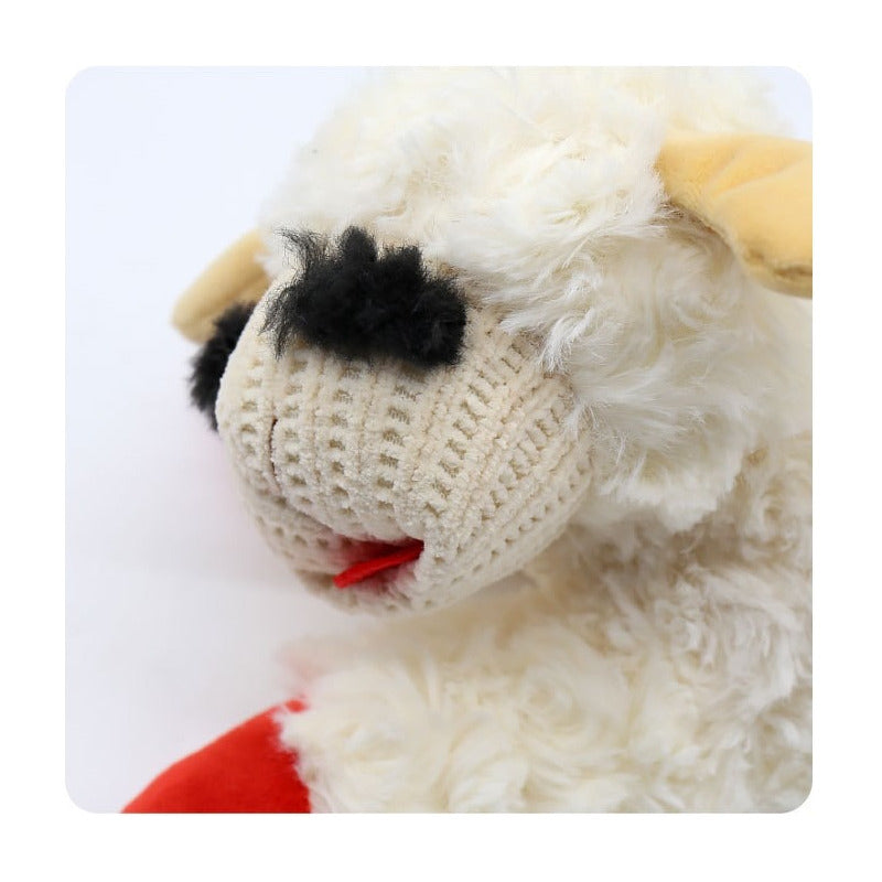 Peluche Oveja Con Texturas Y Sonido Para Mascotas Y Niños