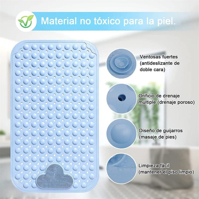 Piso Goma Antideslizante Para Ducha Tinas Alfombra - Norplat