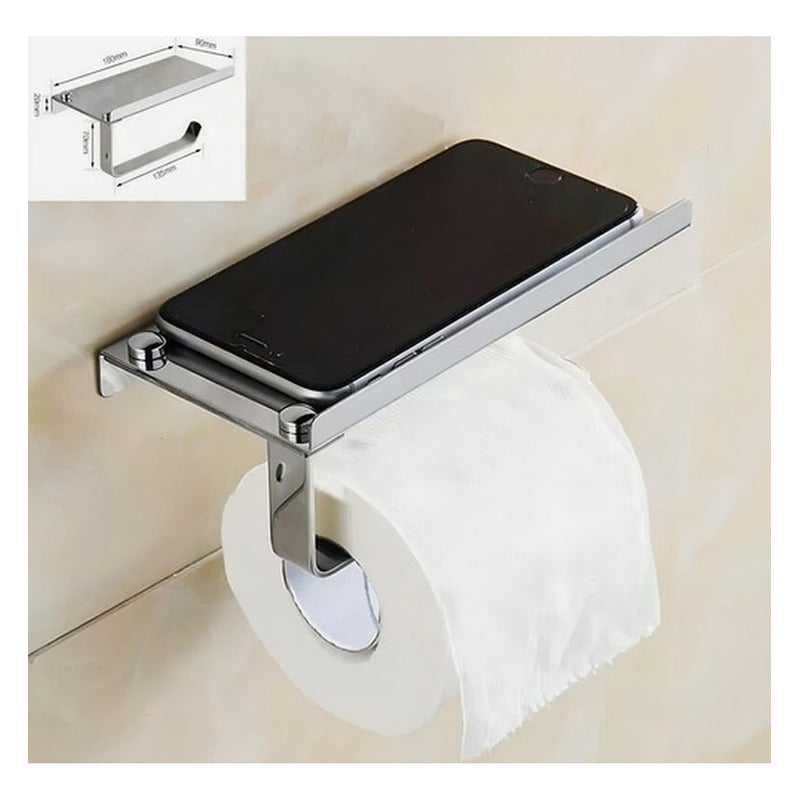 Porta Rollo Papel Higiénico Confort Soporte Celular Norplat