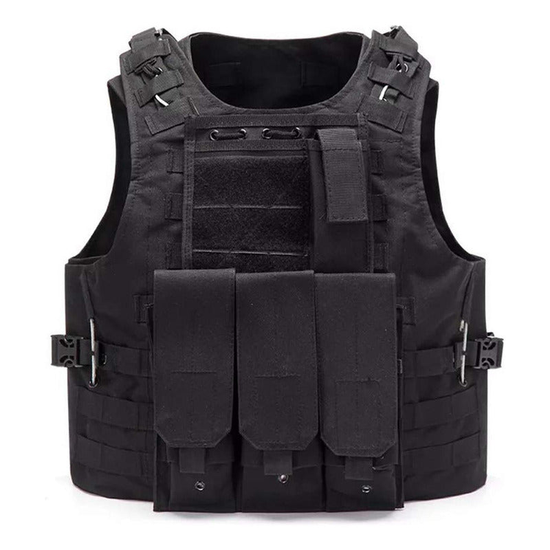 Chalecos Tacticos Norplat Chaleco Tactico Ajustable Molle Negro L