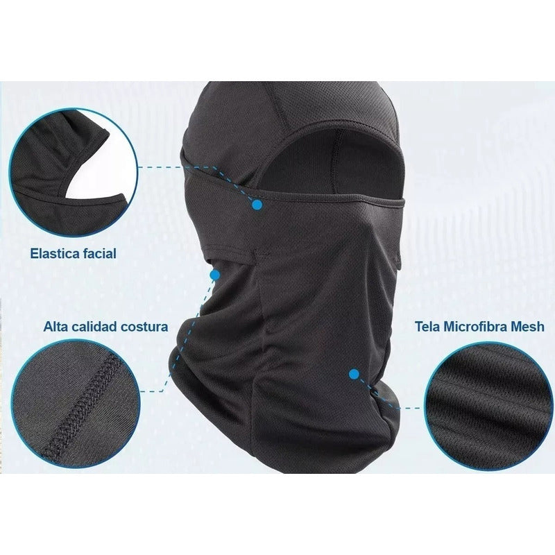 Balaclava Microfibra Airsoft Moto Bici Pasamontaña Gorro Uv