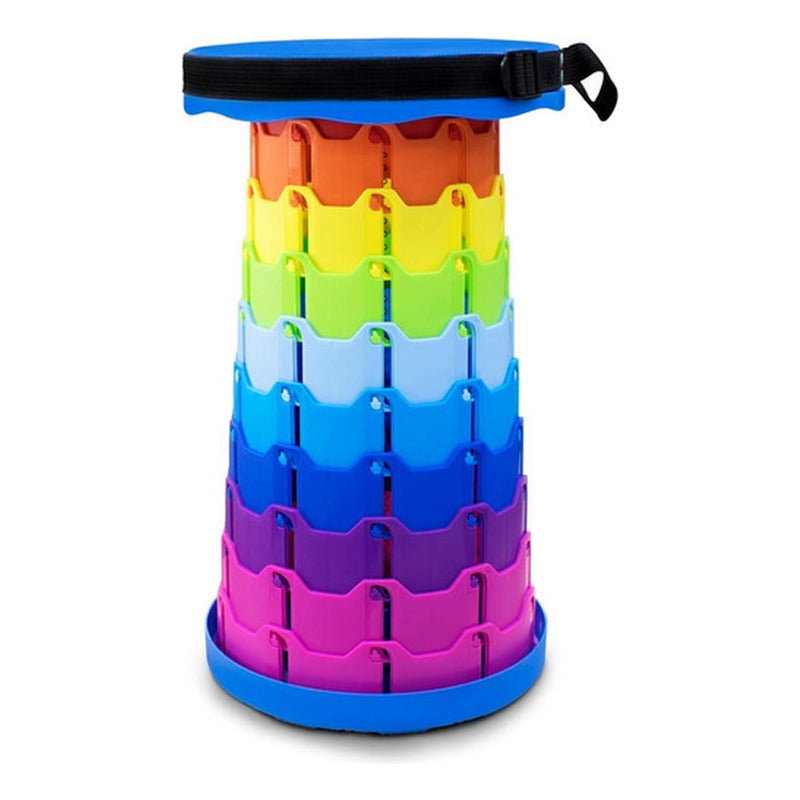 Taburete Plegable Portátil De Plástico Retráctil - Norplat