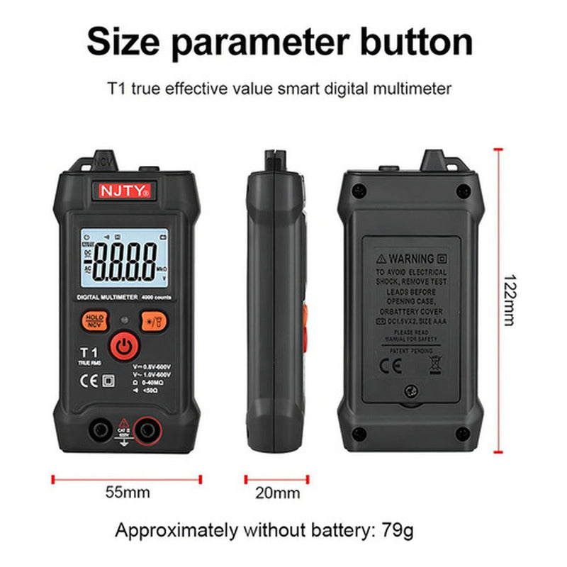 Tester Multimetro Digital Amperaje Voltaje Ohms 600v Norplat