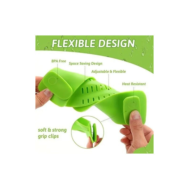 Colador De Clip Fácil Silicona Para Ollas Y Sartenes - Cukin