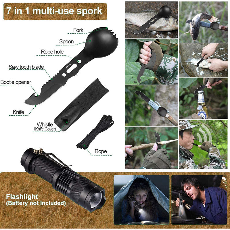 Kit Herramientas De Supervivencia Camping Pesca Trekking