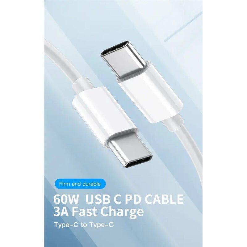 Cable Tipo C A C - Usb C Usbc - Carga Rápida 60w - Norplat
