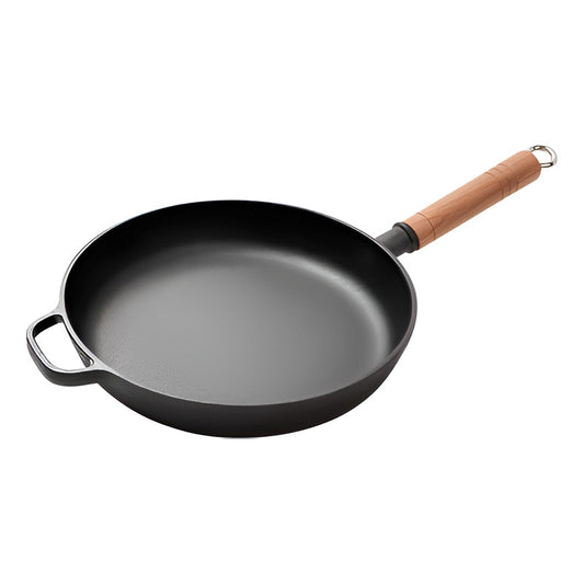 Sarten Hierro Fundido Norplat 24cm Mango Madera Sin Bpa Pfoa