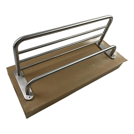 Bandeja Portatoalla Acero Inox Cepillado Toallero - Norplat