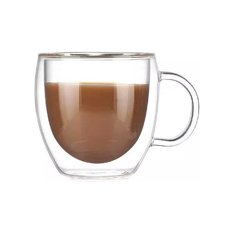 Taza Cafe Espresso Doble Pared 80ml Frio Caliente - Cukin