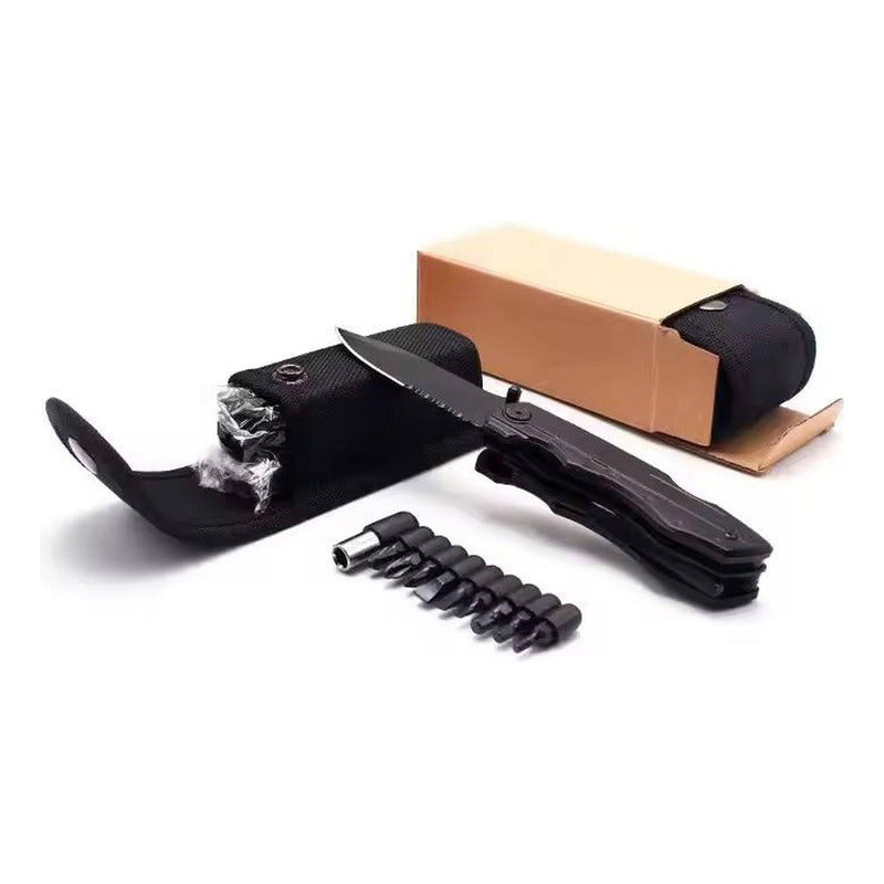 Cuchillo Tactico Navaja Multiherramienta Norplat Caza 20en1