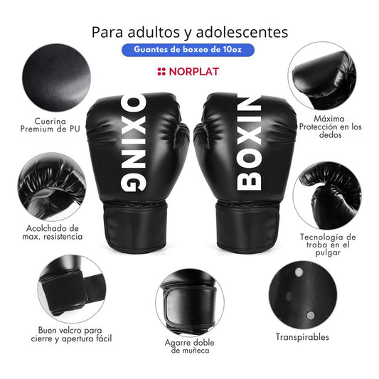 Guante De Box Adultos De Entrenamiento - Boxeo - Norplat