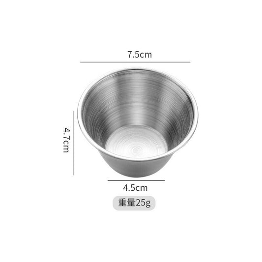 Pocillo Salsero Acero Inoxidable 120ml X6 Unidades - Cukin