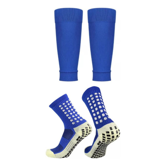Calceta Fútbol Antideslizante + Calceta S/pie Niño Infantil