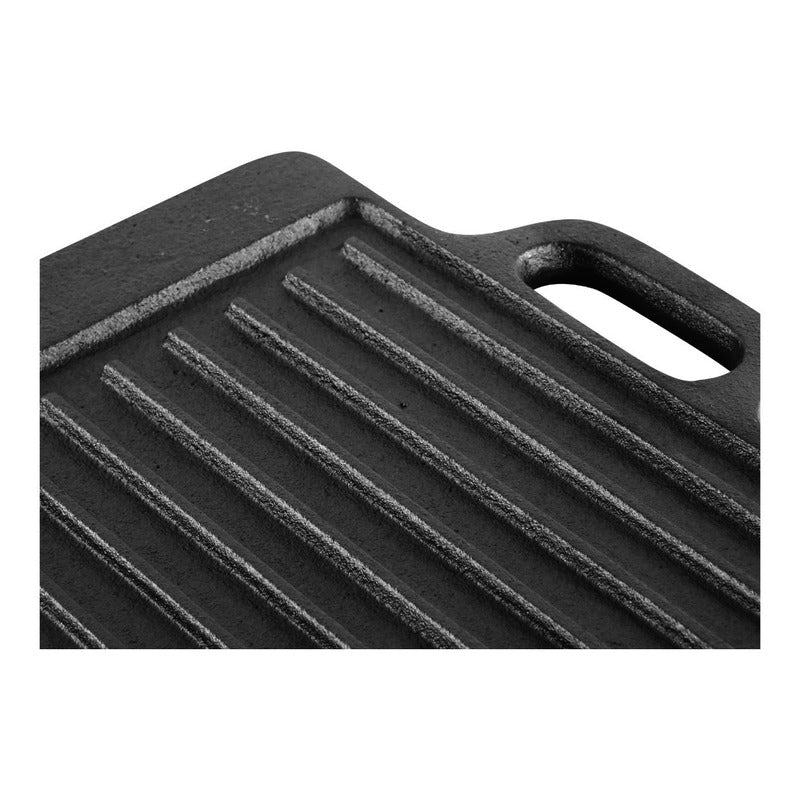 Plancha Churrasquera De Hierro Fundido 2 En 1 - 45x22x1.5cm