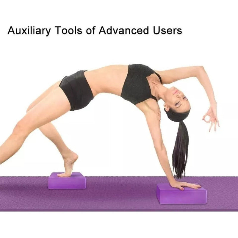 Fitness Yoga Ladrillo Goma Eva Bloque Pilates Deporte 180g