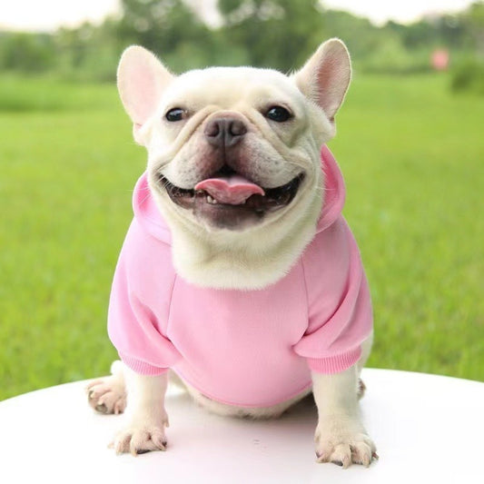 Polerón Con Gorro Ropa Chaleco Perro Abrigo Invierno Norplat Rosado Xs