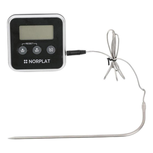 Termómetro Y Timer Para Carne Y Asado Parrilla Horno - Cukin