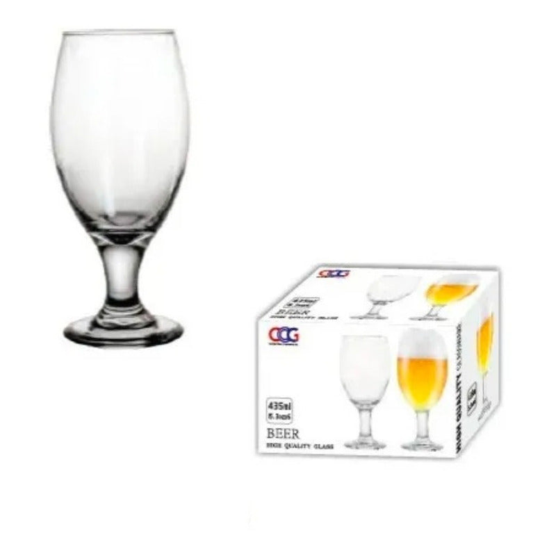 Set 6 Copas Cervezas Belgas Belguim 435ml - Cukin