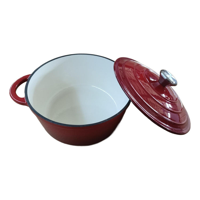 Olla De Hierro Fundido Esmaltada 24 Cm 3.5 Lts - Norplat
