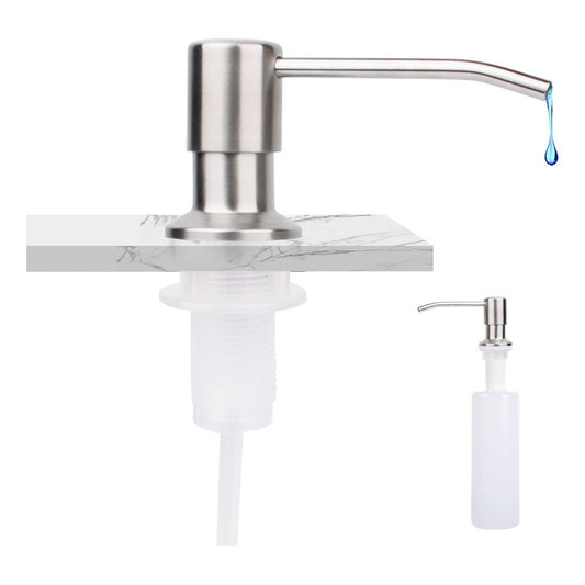 Bomba Dispensador Acero Inox Jabón Lavaplato 500ml - Norplat