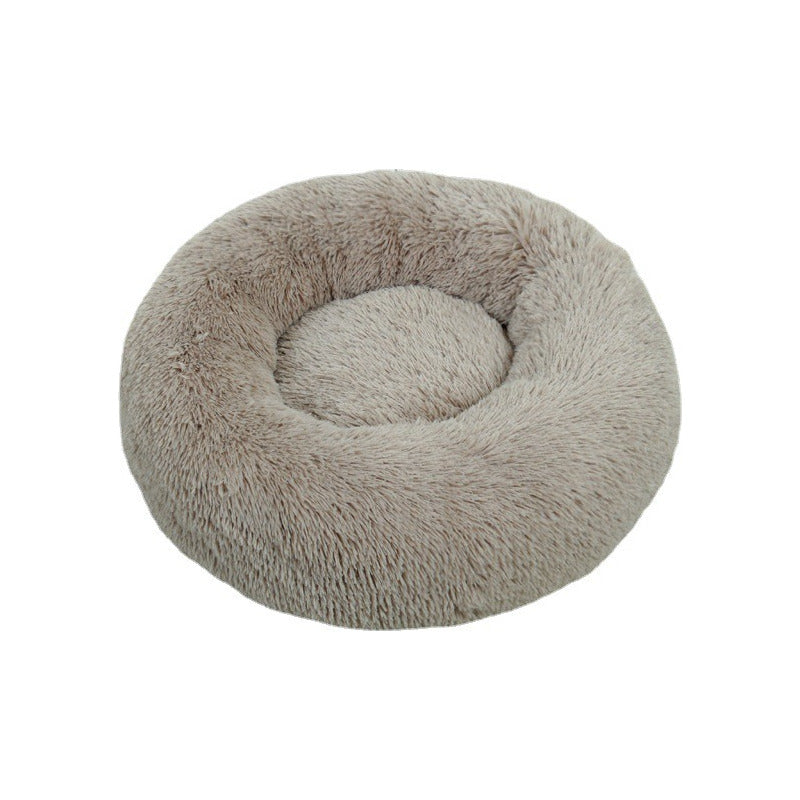 Cama Mascota Perro Grande Antiestres 110cm Talla Xxl Norplat Beige Liso