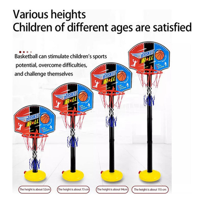 Set De Basketball Para Niños Aro Basquetbol Portátil Norplat