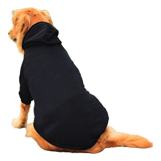 Poleron Capa Con Gorro Perros 6xl A 9xl Chalecos - Norplat Negro 8xl
