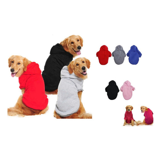 Poleron Capa Con Gorro Perros 6xl A 9xl Chalecos - Norplat Gris 9xl