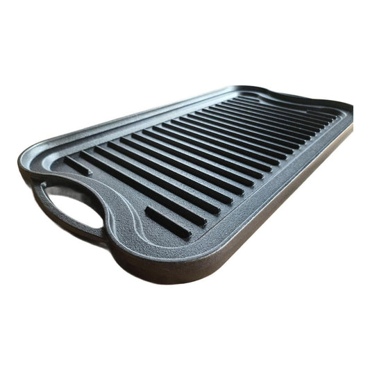 Plancha Hierro Fundido Churrasquera 2 En 1 50x25cm - Norplat