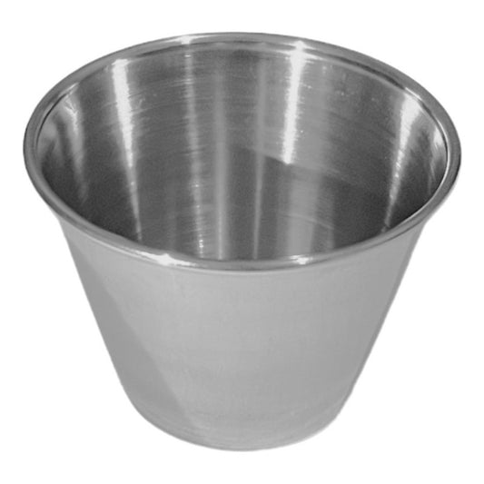 12 Pocillos Salsero Dips Acero Inoxidable 70ml - Norplat Plateado