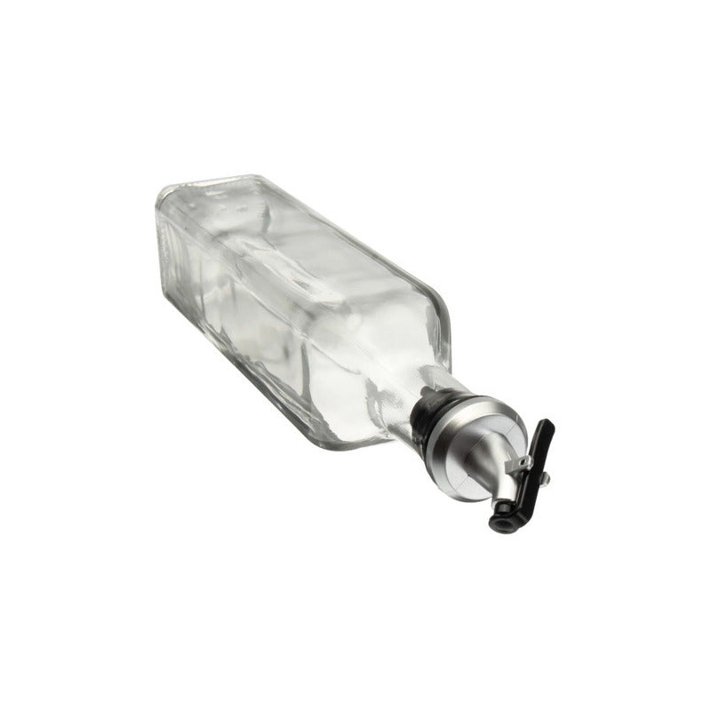 2 Botellas Vidrio 500ml Dispensador Aceitero Vinagre Norplat