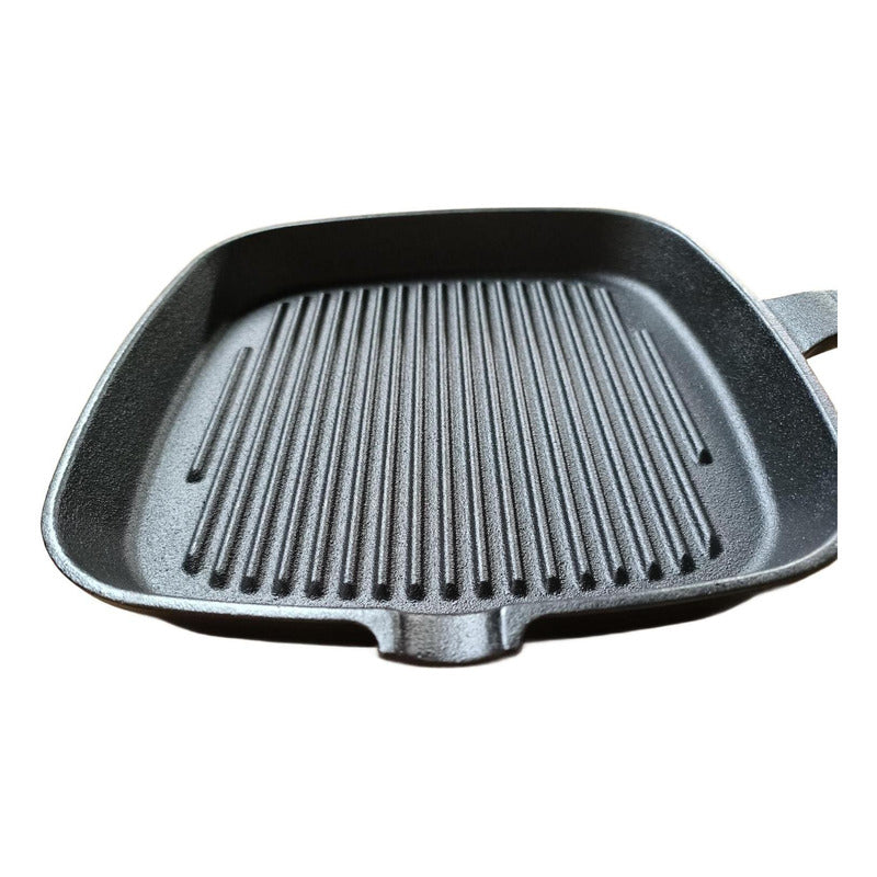 Sartén Bifera Churrasquera Grill Hierro Fundido 24cm Norplat