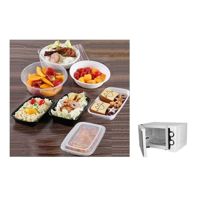 Recipientes Comida Pack 50pz Ecológico Reutilizable - Cukin