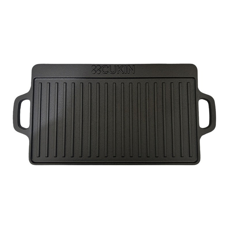 Plancha Churrasquera De Hierro Fundido 2 En 1 - 45x22x1.5cm