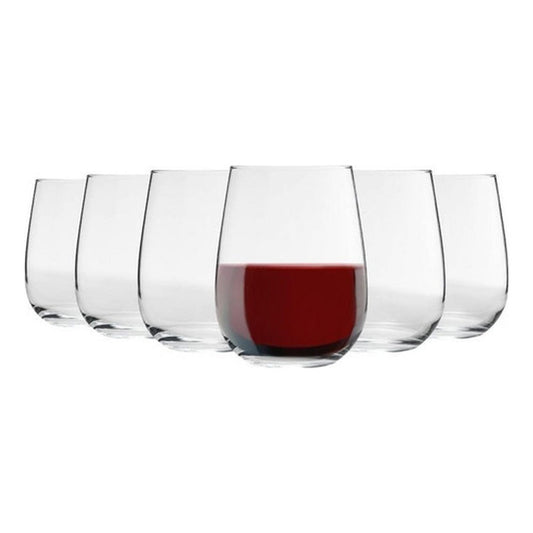 Set 6 Vasos De Vidrio 475ml Agua Vino Bebidas - Norplat