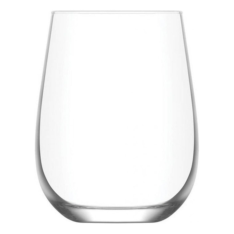 Set 6 Vasos De Vidrio 475ml Agua Vino Bebidas - Norplat
