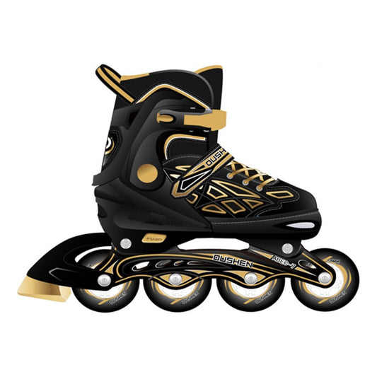 Patines En Linea Rollers Ajustables Adolescentes Adultos  L 6.5 Cm Amarillo
