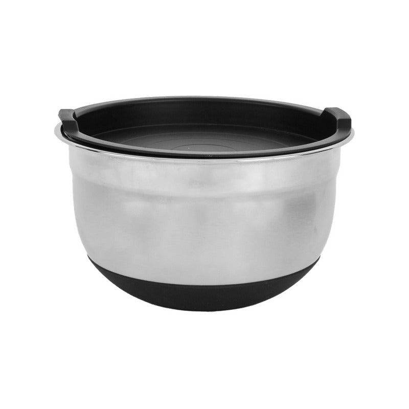 Set 3 Bowls Con Tapa Acero Inoxidable Antideslizante Norplat